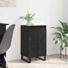 vidaXL Credenza Rovere Nero 40 x 35 x 70 cm Legno multistrato