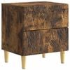 vidaXL Comodino Rovere Fumo 43 x 34,5 x 48 cm Legno ingegnerizzato