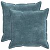 vidaXL Federa 2 pz HOUTEN Blu 80 x 80 cm Tessuto Chenille
