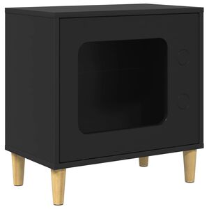 vidaXL Casa per Gatti Nero 51 x 30 x 52 cm Legno ingegnerizzato