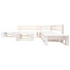 vidaXL Set Divani da Giardino su Pallet 6 pz in Legno Bianco