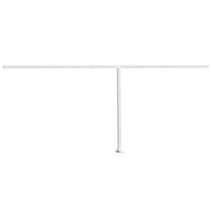 vidaXL Set Pali per Tenda da Sole Bianco 600x245 cm Ferro
