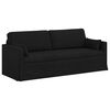 vidaXL Divano 2 pcs Nero 198 x 78 x 80 cm Tessuto