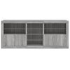 vidaXL Credenza con Luci LED Grigio Sonoma 162x37x67 cm