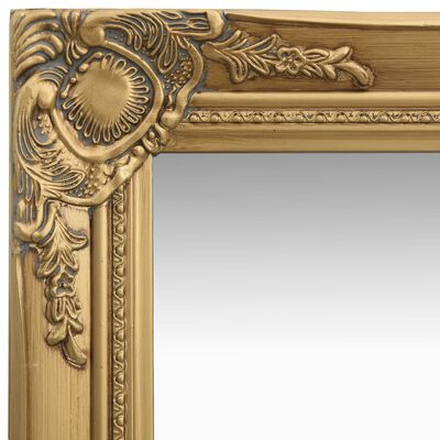 vidaXL Specchio da Parete Stile Barocco 40x40 cm Oro
