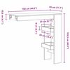 vidaXL Tavolo Bar da Parete Rovere Nero 102 x 45 x 103,5 cm