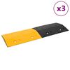 vidaXL Dossi 3 pz Giallo e Nero 97x32,5x4 cm in Gomma
