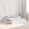 vidaXL Struttura letto con contenitore Bianco 160 x 200 cm