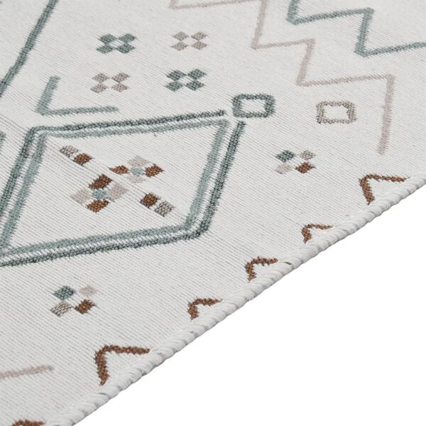 vidaXL Tappeto Beige e Blu 120x180 cm in Cotone