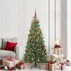 vidaXL Albero di Natale Artificiale con Rami Pieghevoli Verde 180 cm