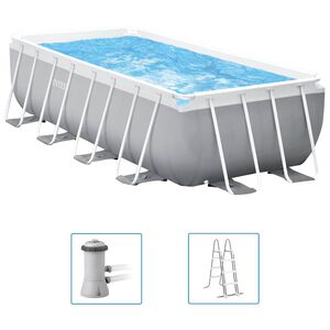 Intex Set Piscina Prism Frame Rettangolare 400x200x122 cm