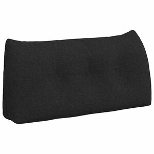 vidaXL Cuscino per Schiena Nero 100 x 24 x 50 cm Tessuto