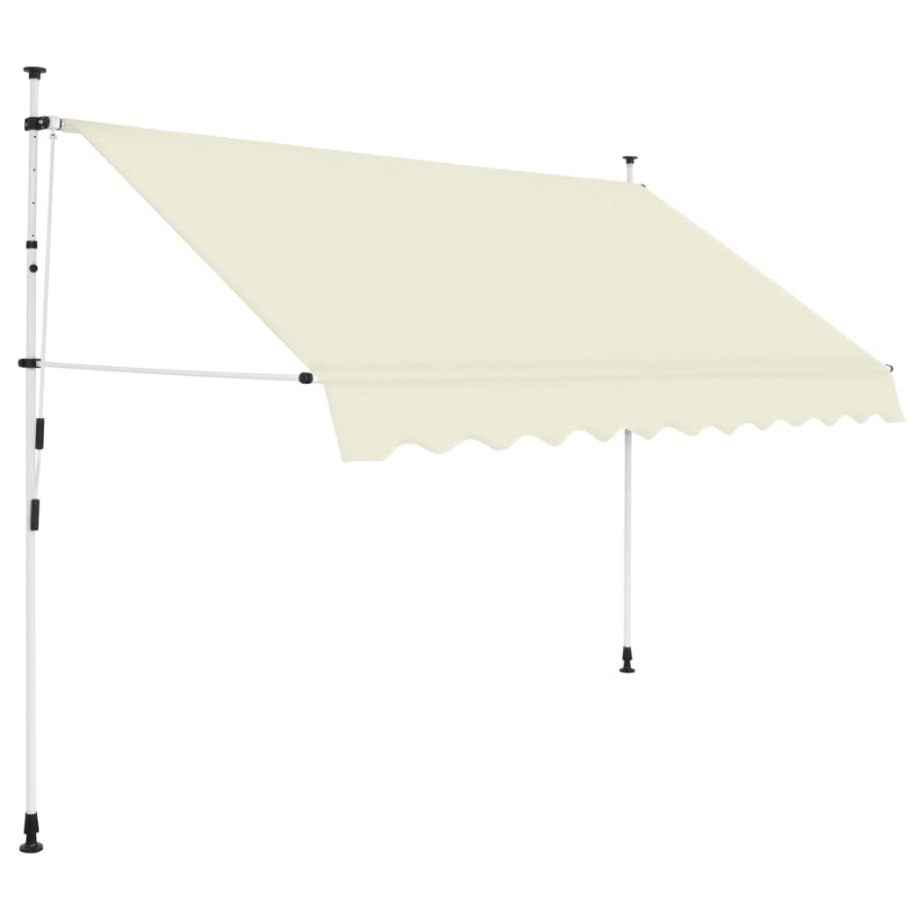 vidaXL Tendone da Sole in Tela 4x3 m Giallo Girasole/Bianco Parasole Tenda 