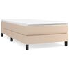 vidaXL Struttura Letto a Rete a Molle Cappuccino 90x200 cm in Similpelle