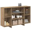 vidaXL Credenza Rovere artigianale 120 x 30 x 75 cm Legno multistrato