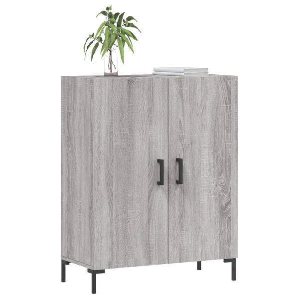 vidaXL Credenza Grigio Sonoma 69,5x34x90 cm in Legno Multistrato