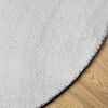 vidaXL Tappeto a Pelo Corto HUARTE Morbido e Lavabile Grigio &Oslash; 200 cm