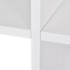 vidaXL Libreria / Scaffale Espositore a Scala 142 cm Bianco