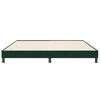 vidaXL Giroletto senza Materasso Verde Scuro 200x210 cm in Velluto