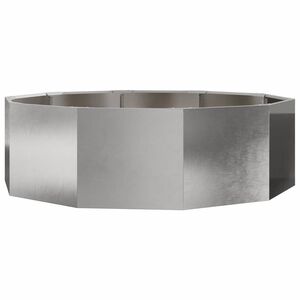 vidaXL Fioriera Argento 120 x 120 x 35 cm Acciaio inossidabile