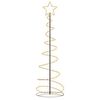vidaXL Albero di Natale a LED 120 LED Bianco Caldo 180 cm