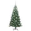 vidaXL Albero di Natale con 150 LED con supporto Verde 120 cm PVC