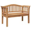 vidaXL panchina Marrone 120 x 53,5 x 85 cm Legno massello di teak