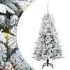 vidaXL Albero di Natale Artificiale con Rami Pieghevoli Bianco 150 cm
