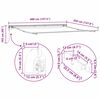 vidaXL Struttura della tenda Bianco 400 &times; 350 cm Alluminio