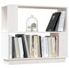 vidaXL Libreria/Divisorio Bianco 80x25x70 cm in Legno Massello di Pino