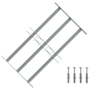 vidaXL Griglie per finestre 500-650 mm Acciaio zincato Argento
