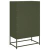 vidaXL Credenza Verde Oliva 68x39x111,5 cm in Acciaio