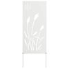 vidaXL Schermo per privacy in giardino Traforo Bianco 50 x 140 cm