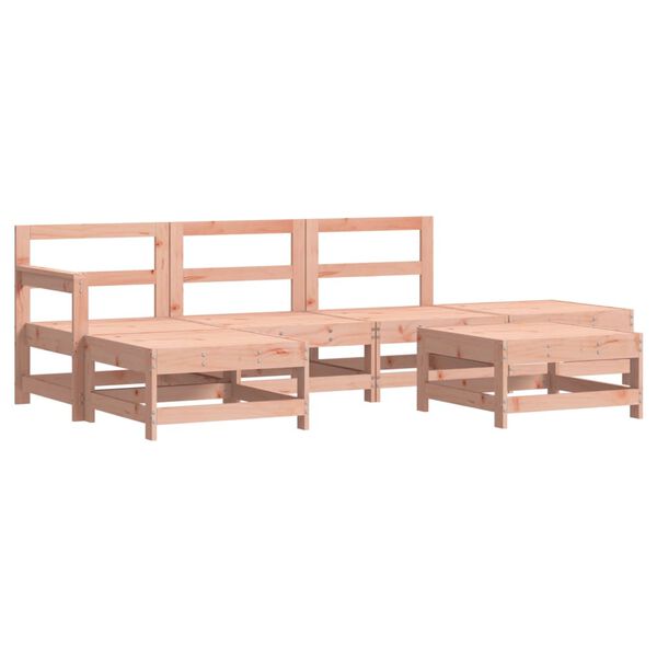 vidaXL Set Divani Giardino 6 pz con Cuscini Legno Massello di Douglas