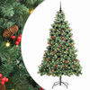 vidaXL Albero di Natale artificiale 300 LED Bianco caldo PVC e Metallo