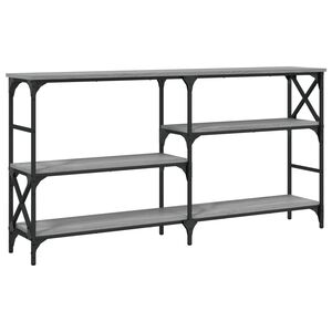 vidaXL Tavolo Consolle Grigio Sonoma 150x29x76,5 cm Legno Multistrato