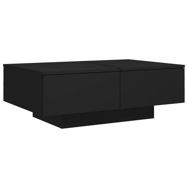 vidaXL Tavolino da Salotto Nero 90x60x31 cm in Legno Multistrato