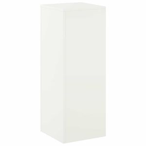 vidaXL Supporto per piante Bianco 30 x 30 x 80 cm Acciaio