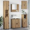 vidaXL Set di mobili per il bagno con porta 5 pcs Rovere artigianale