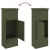 vidaXL Cassetta per pacchi Oliver verde 44,5 x 29 x 110,5 cm Acciaio