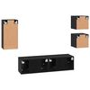vidaXL Set mobile TV 5 pcs 160 x 30 x 30,5 cm Legno multistrato