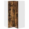vidaXL Armadio pensile Rovere Affumicato e Bianco 57 x 57 x 100 cm