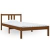 vidaXL Giroletto senza Materasso Ambra Legno Massello Pino 90x200 cm