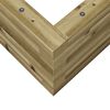 vidaXL Fioriera da Giardino 110x40x23 cm in Legno di Pino Impregnato