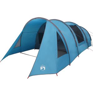 vidaXL Tenda tunnel per 4 persone 4 persona Blu e Grigio