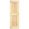 vidaXL Porta Scorrevole con Set Hardware 70x210 cm Legno Massello Pino