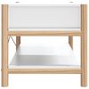 vidaXL Tavolino da Salotto Bianco 82x38x45 cm in Legno Multistrato
