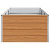 vidaXL Letto rialzato da giardino Marrone Chiaro 240 x 80 x 45 cm