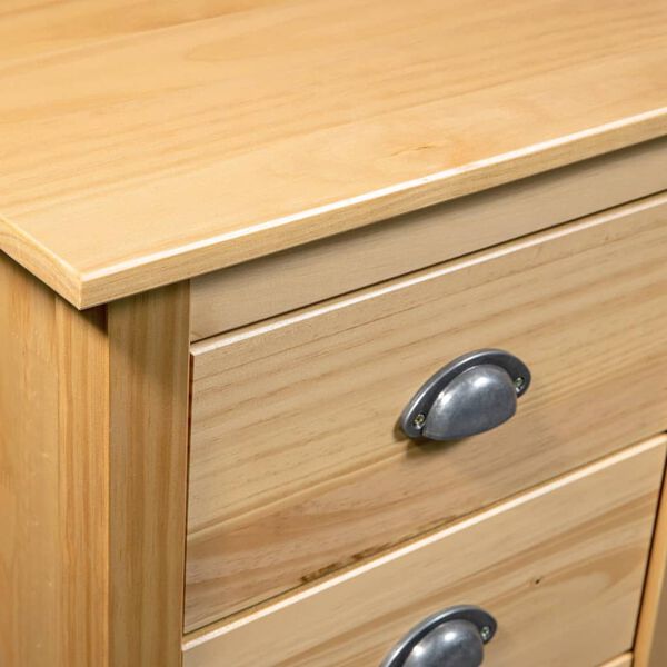 vidaXL Credenza Hill 46x35x80 cm Legno Massello di Pino