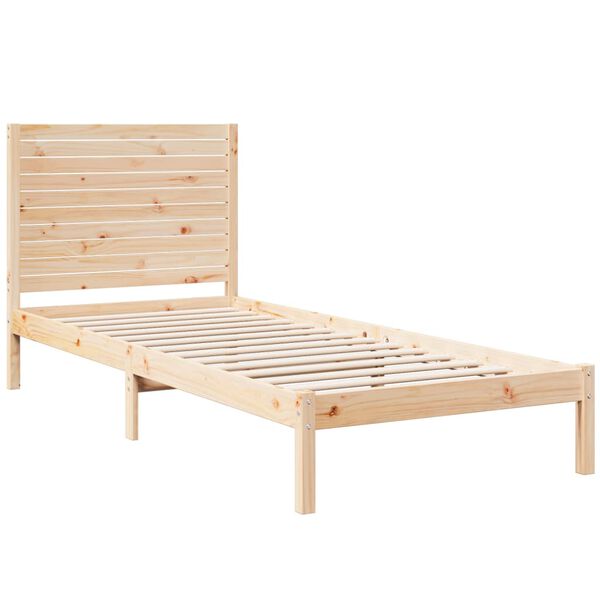 vidaXL Giroletto Extra Lungo senza Materasso 100x210 cm Legno Massello